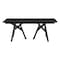 Armen Living Cortina 79" Mid-Century Modern Black Wood Dining Table with Black Legs LCCODIBL - alternate 2